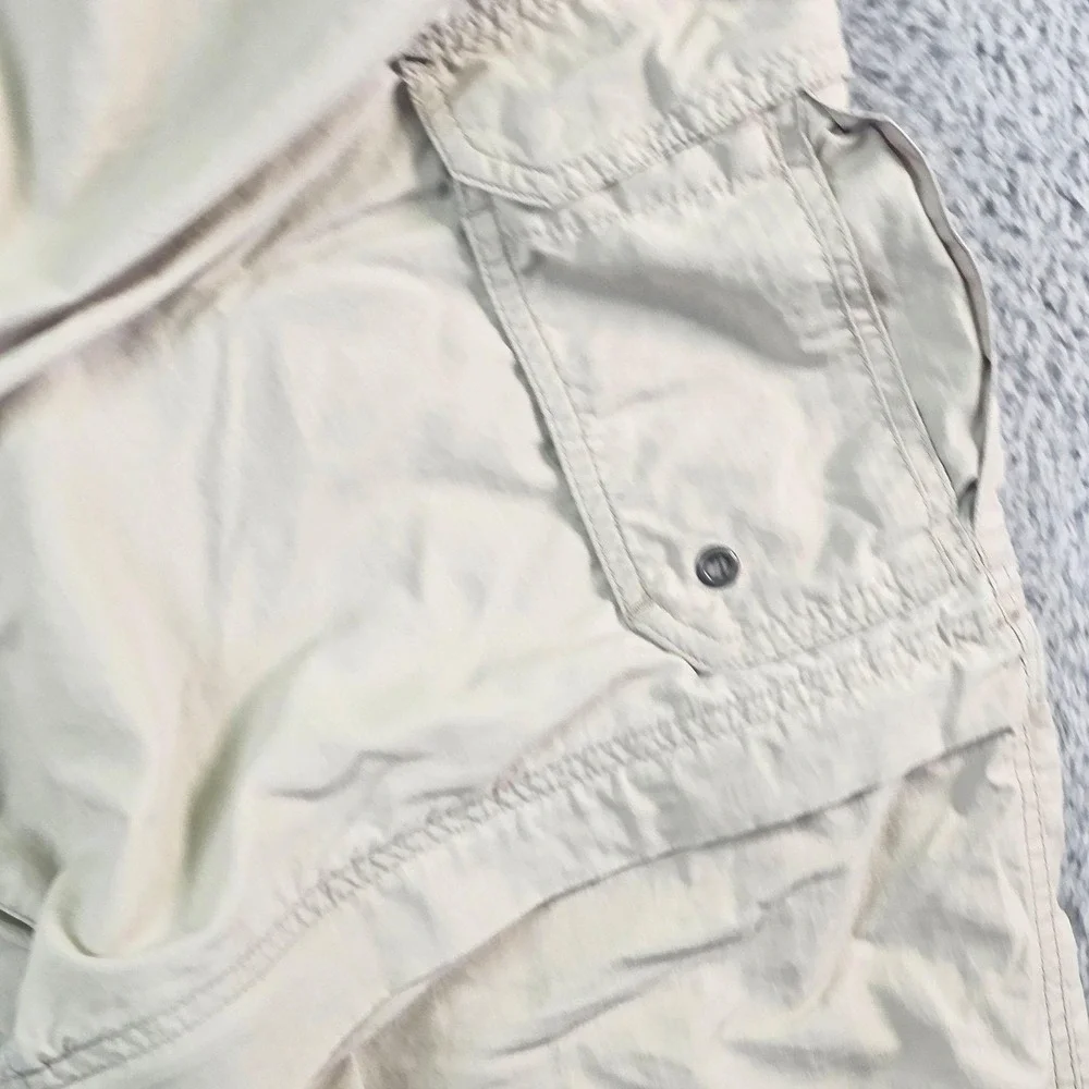 REI Pants Mens 36x32 Beige Nylon Convertible Cargo Hiking Outdoor Travel